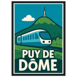 Auvergne Rhone Alps / France Travel Poster Print