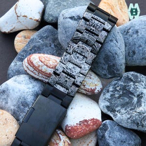 for Garmin Venu Eternal Calender Metal Watch Band Personalize Stainless Steel Strap 2 3 Sq Plus Wristband Bracelet QuickFit 20 22 26 Bands