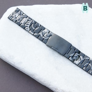 for Garmin Venu Wild Snakebite Metal Watch Band  Personalize Stainless Steel Strap 2 3 Sq Plus Wristband Bracelet QuickFit 20 22 26 Bands