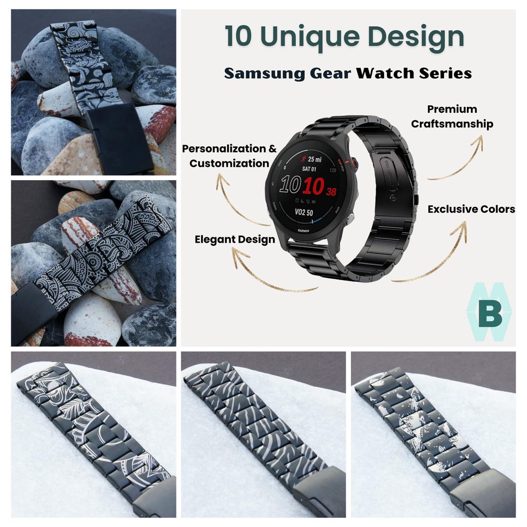 【爆売り！】 Designer Forerunner Garmin For Metal Personalize Band Watch アクセサリー