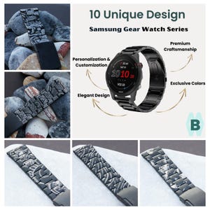 for Garmin Forerunner Designer Metal Watch Band Personalize Quickfit Art Strap 965 955 945 935 745 645 935 265 255 245 165 55 LTE Solar Musi