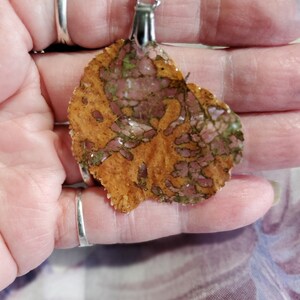 Skeleton leaf necklaces real leaf handmade resin necklace nature trees woodland unique lightweight necklace image 9