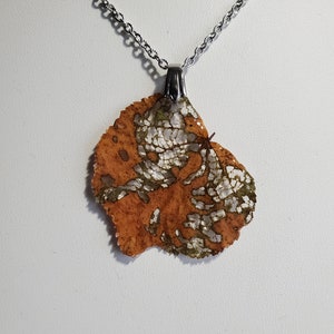 Skeleton leaf necklaces real leaf handmade resin necklace nature trees woodland unique lightweight necklace image 5