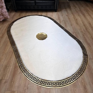 Luxury White Gold Faux Fur Rug - Soft & Plush Shaggy Rug for Room Decor, Fluffy Carpet , Plush Rug For Room Decor, Shaggy Luxury Soft Rug