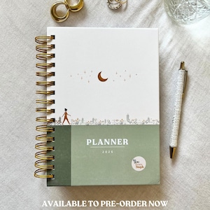 Gedateerde planner uit 2026 | Hardcover A5 | Spiraalgebonden | Weekoverzicht | 214 pagina's