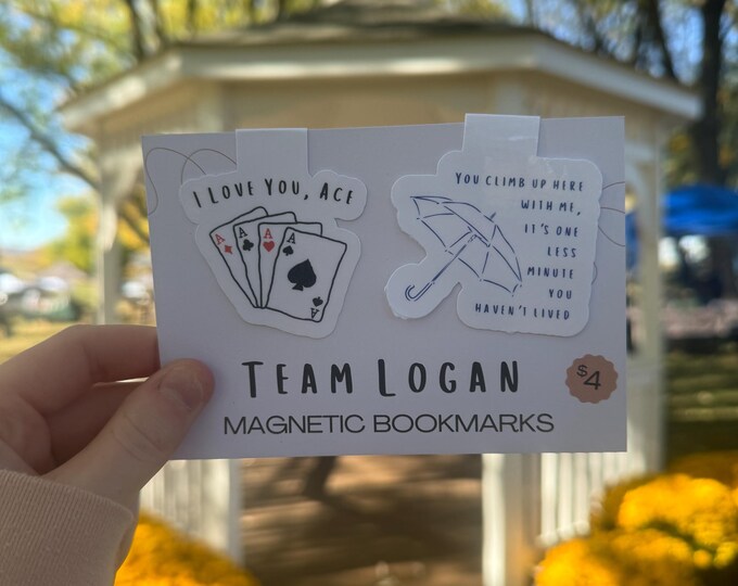 Team Logan Magnetic Bookmarks set of 2 - Etsy