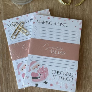 Nikolaus Notizblock, To Do Liste Notizblock, Weihnachten Notizblock, Feiertage Notizblock, Feiertage Notizblock, Winter Notizbücher, Weihnachtsbriefpapier