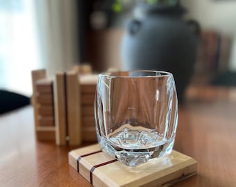 Handmade Wooden Coasters with Holder