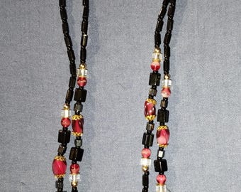 PobedaStill.Vintage, hematite beads, Murmansk glass