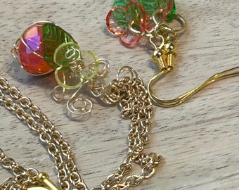 Pumpkin Jewelry Set : earrings included