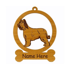 Briard Dog Ornament 081976 Personalized With Your Dog&#39;s Name