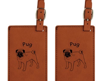 Leather Luggage Tag Cute Dog Paw Prints Golden Luggage Tags For Suitcase Travel Lover Gifts For Men Women 4 PCS