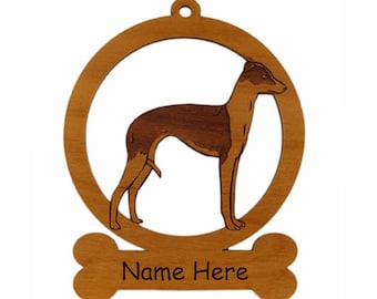 Italian Greyhound Ornament 083406 Personalized With Your Dog's Name