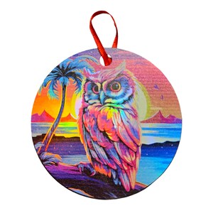 Owl Holographic Ornament