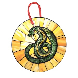 Snake with Don&#39;t Tread on Me Design Holographic Ornament