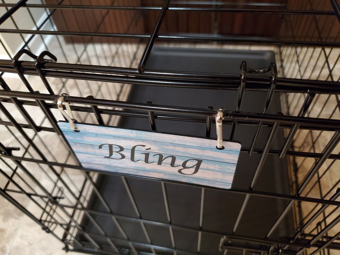 Teal Distressed Fence Design Crate Tag Personalizado con el Etsy España