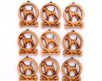 Irish Terrier Mini Dog Ornaments Box of 9