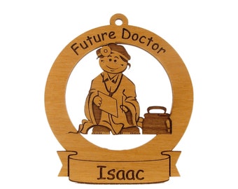 Future Doctor Ornament Personalized with Your Child's Name - Now Boy or Girl