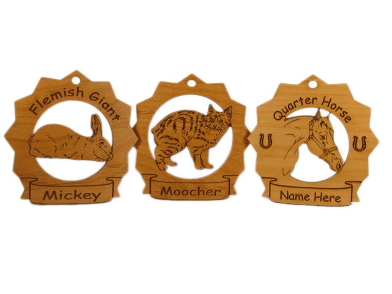 8025 Anglo Norman Horse Ornament Personalized with Your Horse/'s Name