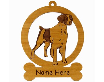 Brittany Standing 2 Ornament 081990 Personalized With Your Dog's Name