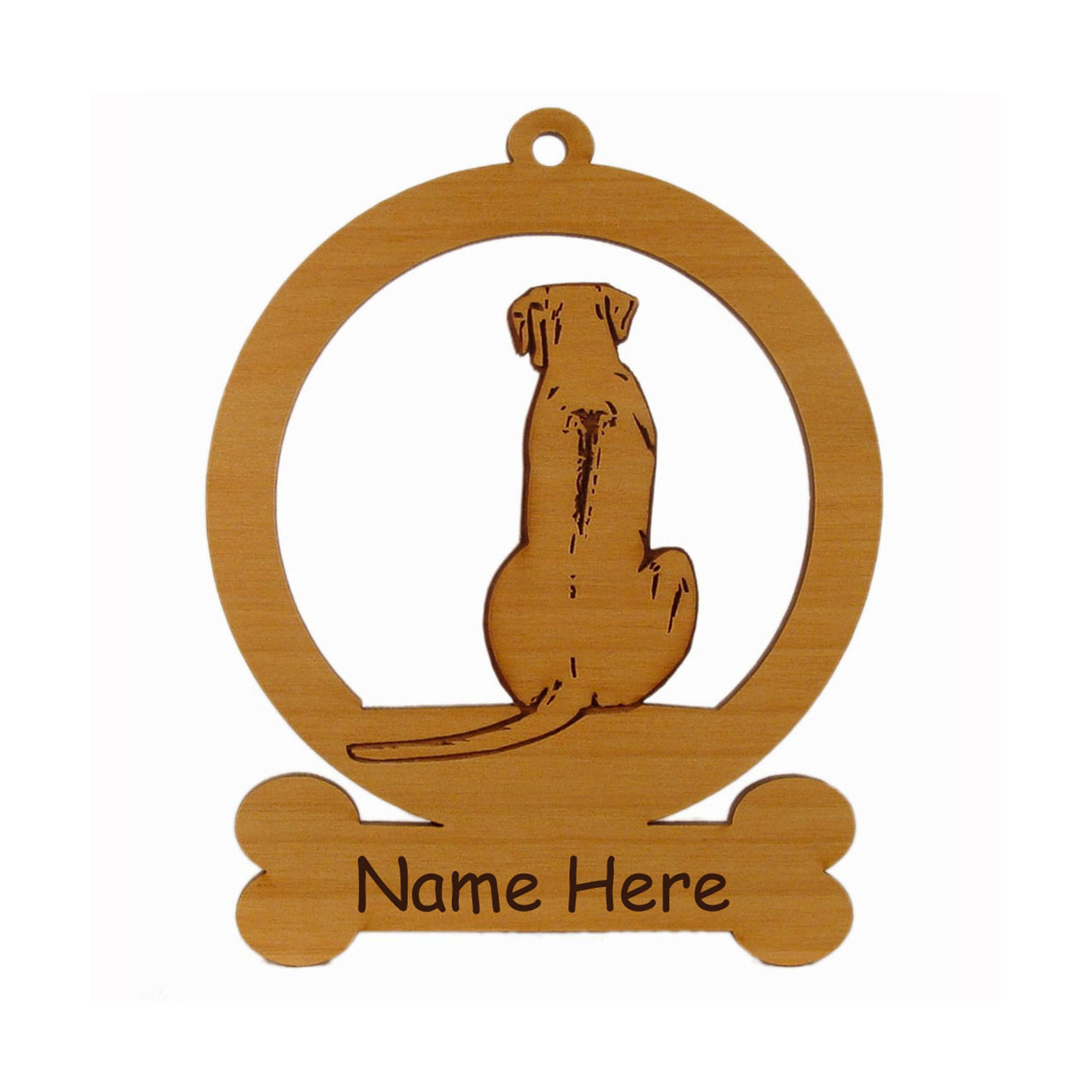 Rhodesian Ridgeback Sitting Ornament 083821 Personalized With Your Do…