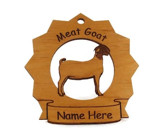 Meat Goat Ornament Personalized