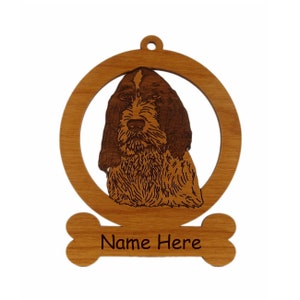 Spinone Italiano (Head) Ornament 084013 Personalized With Your Dog&#39;s Name