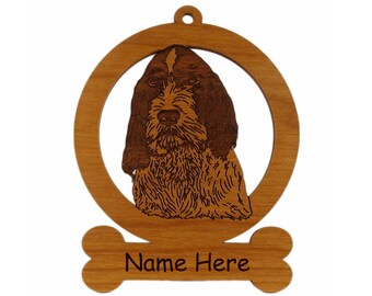 Spinone Italiano (Head) Dog Ornament 084013 Personalized With Your Dog's Name