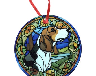 Treeing Walker Coonhound Holographic Dog Ornament