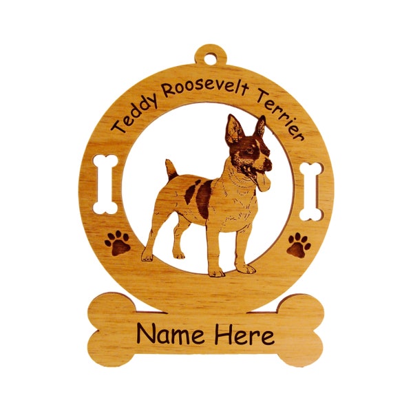 Teddy Roosevelt Terrier Dog Ornament 4161TR Personalized with Your Dog's Name