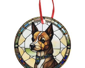 Russian Toy Stained Glass Design Holographic Ornament