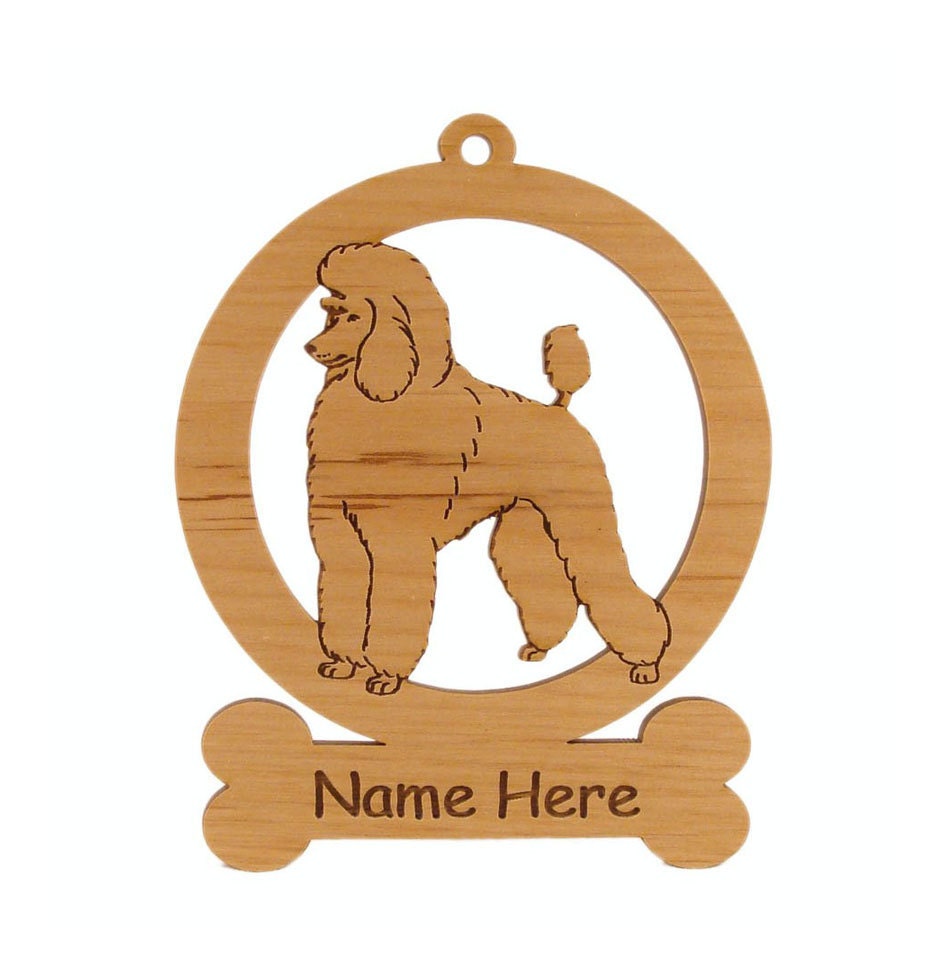 Download Poodle Ornament 083747 Personalized With Your Dog's Name ...