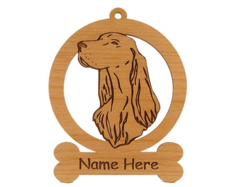 Irish Setter Ornament 083372 Personalized With Your Dog's Name