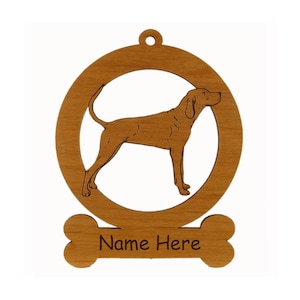 FREE SHIPPING 4188 Treeing Walker Coonhound Head Dog Ornament Personalized with Your Dog/'s Name