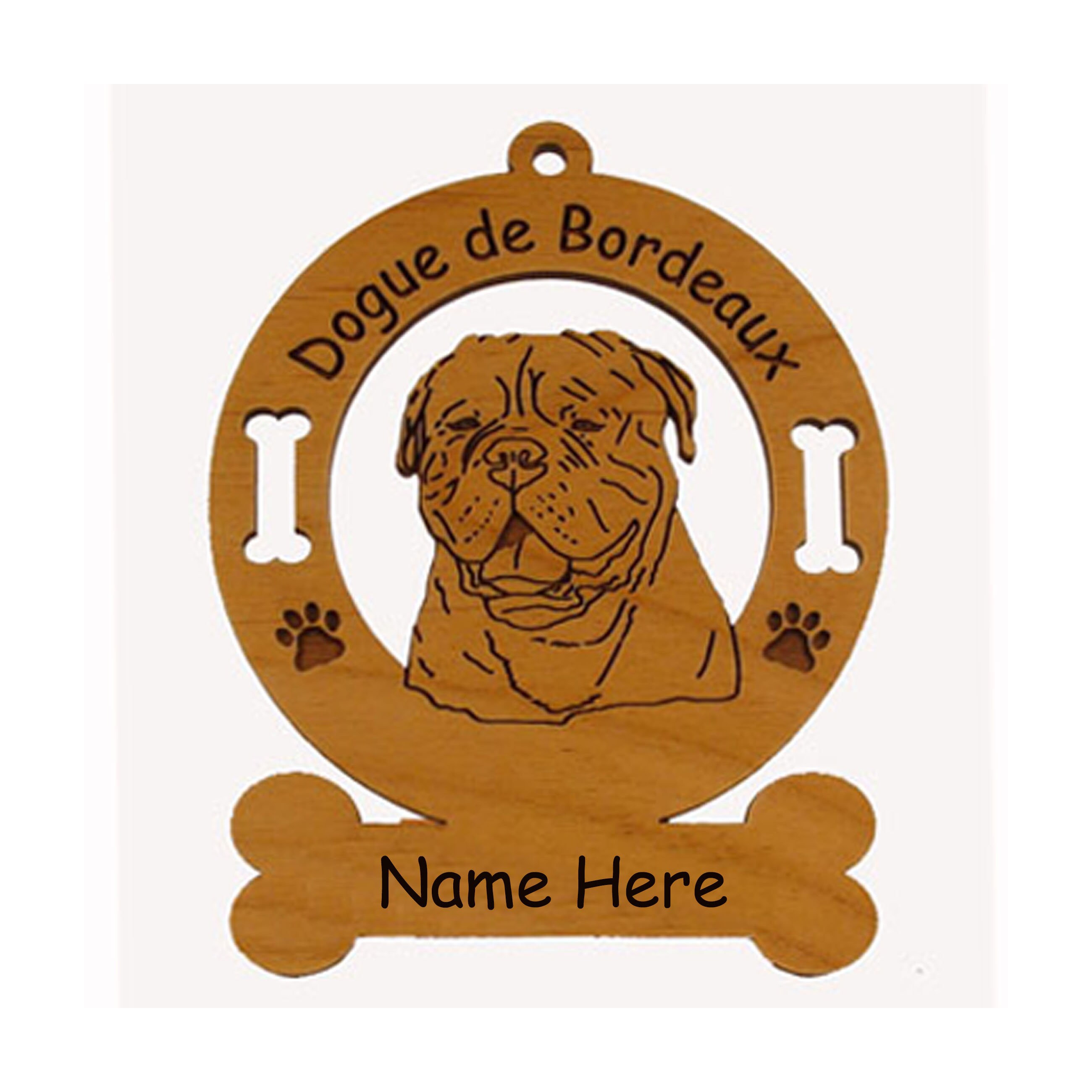3120 Dogue De Bordeaux Dog Ornament Personalized With Your Dog s Name Etsy Canada