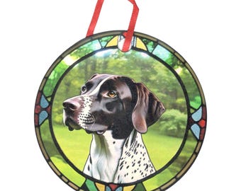 German Shorthair Pointer 1 Holographic Dog Ornament