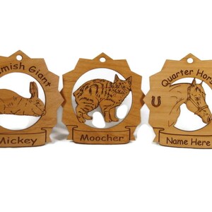 2094 Chessie Standing Dog Ornament Personalized with Your Dog's Name image 3