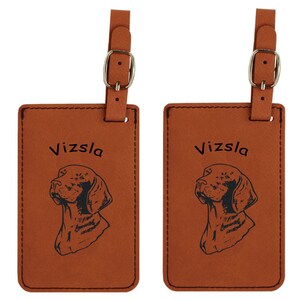 Vizsla Head Luggage Tag 2 Pack L4193
