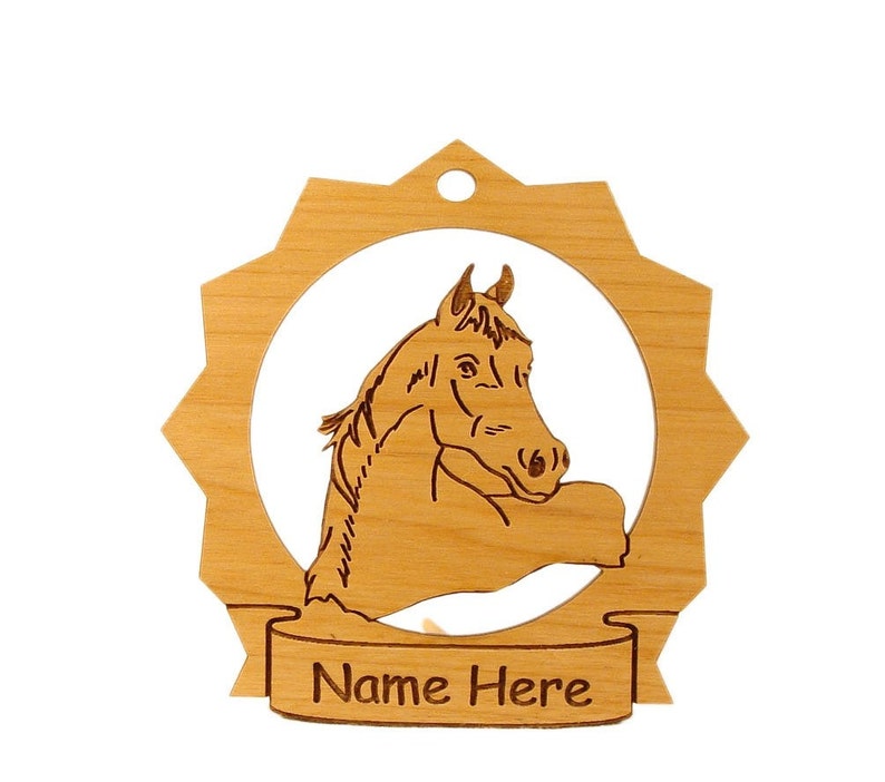 088049 Arabian Head Horse Ornament Personalized with Your Horse's Name image 1