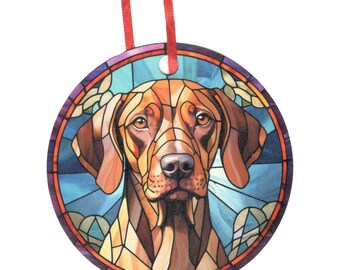 Vizsla Holographic Design Dog Ornament