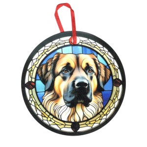Leonberger 2 Design Holographic Dog Ornament