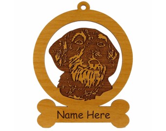 Dachshund Wirehair Ornament  083037 Personalized With Your Dog's Name