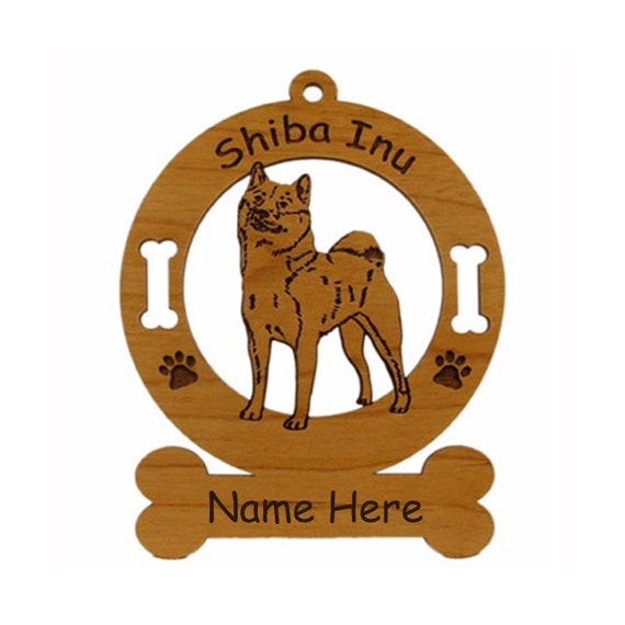 3952 Shiba Inu Forward Dog Ornament Personalized With Your Etsy
