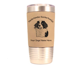 Kooikerhondje Head 20oz Polar Camel Tumbler with Lid Personalized #3461