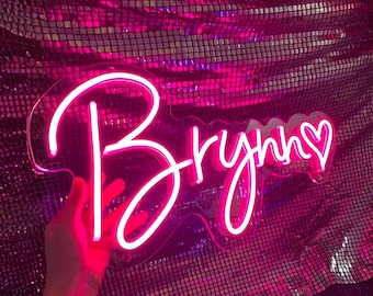 Custom Name Neon Sign, Neon Sign custom, Neon Sign Bedroom, wedding LED Light Neon Sign, Room Wall Decor, Kids Name Sign, Christmas Decor
