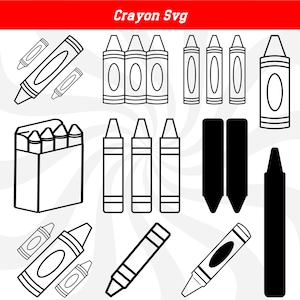Paquete de crayones SVG, crayones SVG, maestro SVG, escuela SVG, envoltorio de crayón, archivo de corte de crayón, clipart de crayón, vector de crayón, crayón png