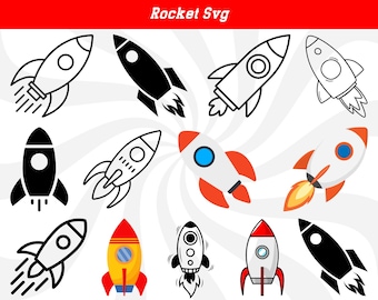 Rocket svg, space rocket svg, rocket silhouette, spaceship svg, rocket clipart, rocket launch svg, rocket cricut, rocket png,rocket cut file