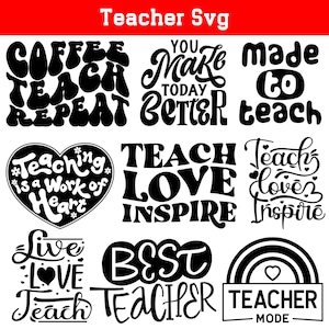 Teacher svg bundle, teacher svg files, teacher quote svg, school svg, back to school svg, teacher svg, teacher clipart, teacher shirt svg