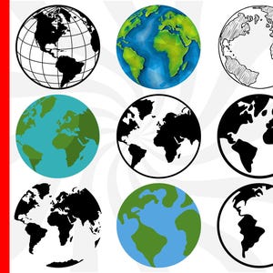 Globus svg, Weltkugel svg, Globus Silhouette, Globus Clipart, Erde svg, Erdesilhouette, Globus Cricut, Erde Vektor, Globus png, Globus svgs