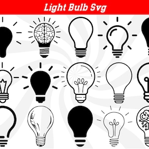 Light bulb svg, light bulb png, light bulb clipart, lightbulb cut files, light bulb vector, light svg, light bulb cricut, lightbulb svg file